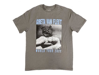 GRETA VAN FLEET - WORLD TOUR BUTTERFLY (GREY) - TRIKO