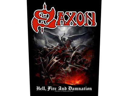 SAXON - HELL, FIRE & DAMNATION (BACK) - NÁŠIVKA