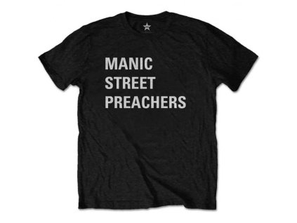 MANIC STREET PREACHERS - BLOCK LOGO (BACK PRINT) - TRIKO