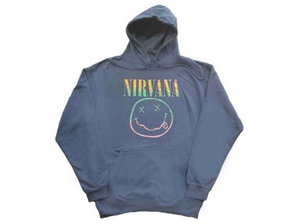NIRVANA - SORBET RAY HAPPY FACE (TURQUOISE BLUE) - MIKINA