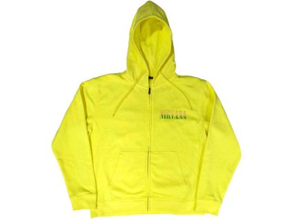 NIRVANA - SORBET RAY HAPPY FACE (NEON YELLOW) (BACK PRINT) - MIKINA