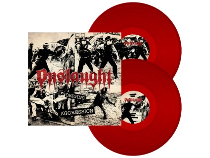 ONSLAUGHT - ORIGINS OF AGGRESSION (THERMONUCLEAR RED) - 2LP
