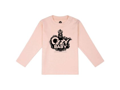 ozzy osbourne ozzy baby baby longsleeve hellrosa schwarz 56 62