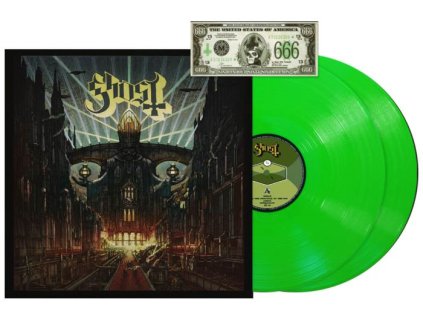 91725 ghost meliora neon green 2 lp vinyl napalm records