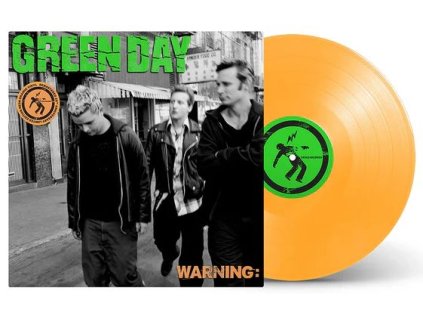 Green Day Warning 25th Anniversary Remastered Edition LP Neon Orange Vinyl 2025 Reissue grande