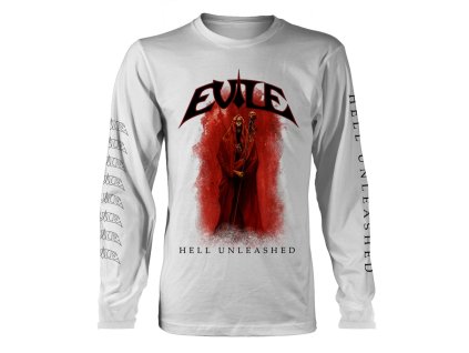 EVILE - HELL UNLEASHED (WHITE) - TRIKO (Barva Bílá, Velikost S)
