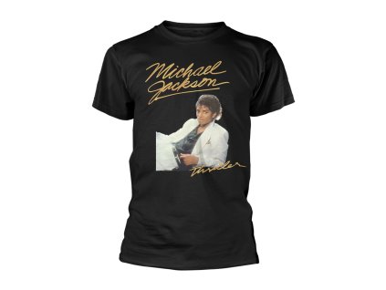 MICHAEL JACKSON - THRILLER WHITE SUIT - TRIKO (Barva Černá, Velikost M)