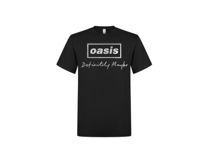 OASIS - DEFINITELY MAYBE SCRIPT - TRIKO (Barva Černá, Velikost S)