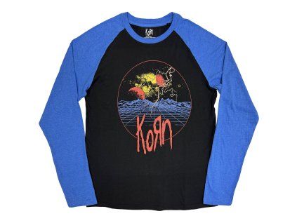 KORN - WIREFRAME SPACE - TRIKO (Barva Černá, Modrá, Velikost S)