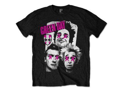 GREEN DAY - PATCHWORK - TRIKO (Barva Černá, Velikost S)