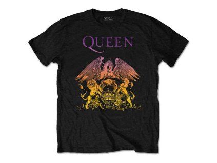 QUEEN - GRADIENT CREST - TRIKO (Barva Černá, Velikost S)