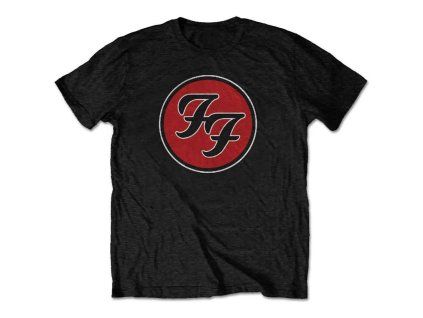 FOO FIGHTERS - FF LOGO - TRIKO (Barva Černá, Velikost S)