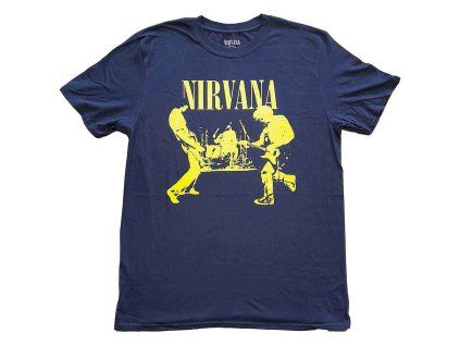 NIRVANA - STAGE - TRIKO (Barva Modrá, Velikost S)