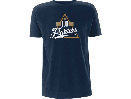FOO FIGHTERS - TRIANGLE - TRIKO (Barva Modrá, Velikost S)