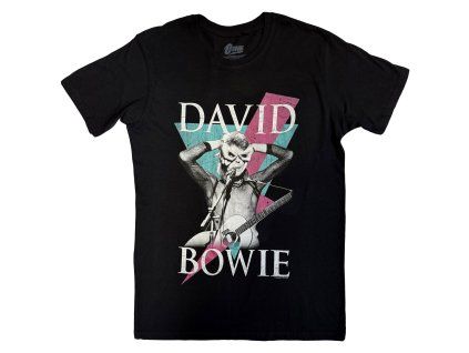 DAVID BOWIE - THUNDER - TRIKO (Barva Černá, Velikost S)