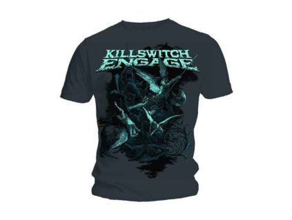 KILLSWITCH ENGAGE - ENGAGE BATTLE - TRIKO (Barva Šedá, Velikost S)