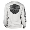 AMON AMARTH - GREY SKULL (WHITE, LS)