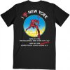 IRON MAIDEN - THE BEAST IN NEW YORK (BACK PRINT) - TRIKO