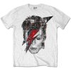 DAVID BOWIE - HALFTONE FLASH FACE - TRIKO
