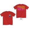 ROLLING STONES - SIXTY GRADIENT TEXT (RED) (BACK PRINT) - TRIKO