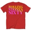 ROLLING STONES - SIXTY GRADIENT TEXT (RED) (BACK PRINT) - TRIKO