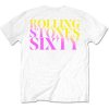 ROLLING STONES - SIXTY GRADIENT TEXT (WHITE) (BACK PRINT) - TRIKO