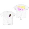 ROLLING STONES - SIXTY GRADIENT TEXT (WHITE) (BACK PRINT) - TRIKO