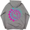 BLINK 182 - DOUBLE SIX ARROW SMILE (BACK PRINT) (GREY) (ZIP) - MIKINA