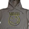 NIRVANA - INVERSE HAPPY FACE (CHARCOAL GREY) - MIKINA