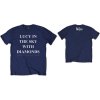 BEATLES - LUCY IN THE SKY WITH DIAMONDS (NAVY BLUE) (BACK PRINT) - TRIKO