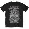 ASKING ALEXANDRIA - SKULL STACK - TRIKO (Barva Černá, Velikost S)