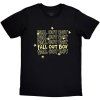 FALL OUT BOY - LOGO REPEAT - TRIKO (Barva Černá, Velikost S)