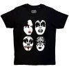 KISS - STACKED FACES - TRIKO (Barva Černá, Velikost S)