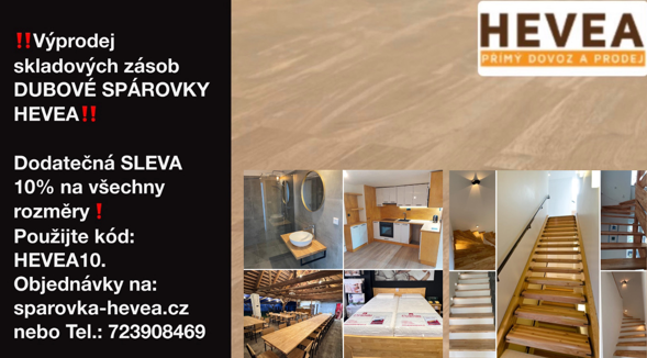 Výprodej skladových zásob DUBOVÉ SPÁROVKY HEVEA‼️