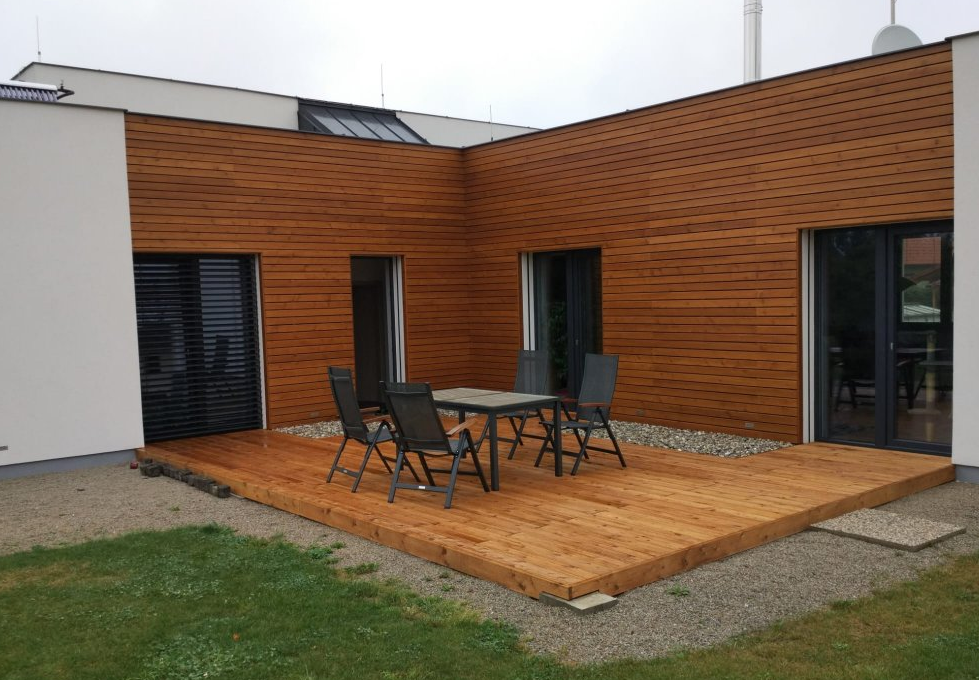 RHOMBUS sibiřský modřín fasádní obkladové palubky