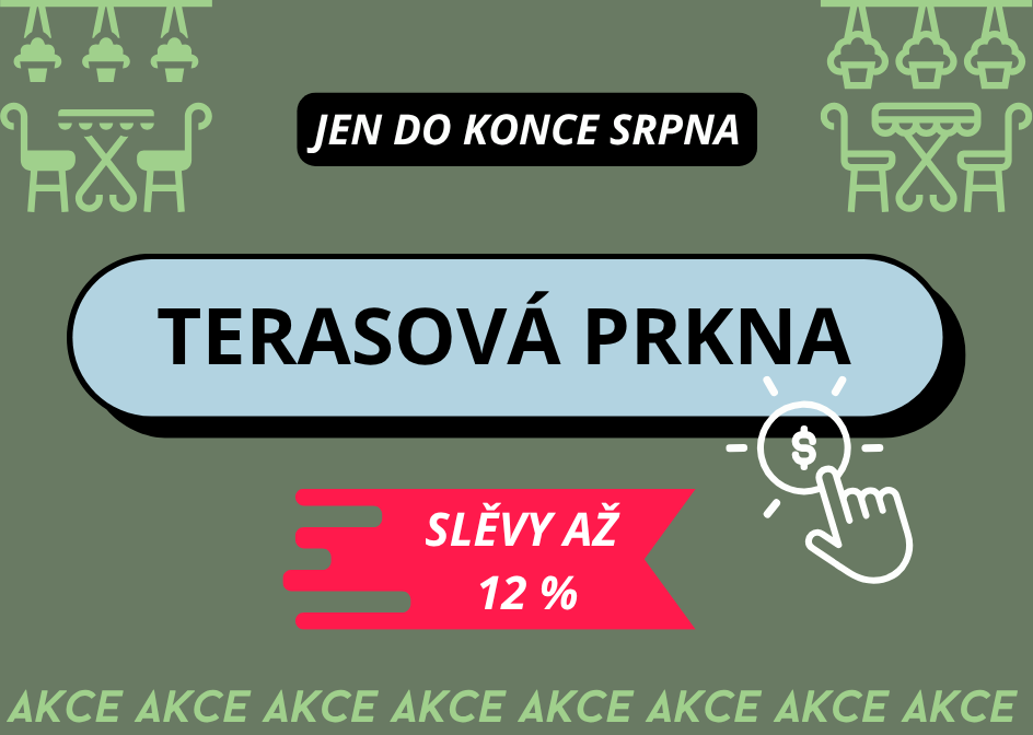 Zadejte kód LETO10 a získejte slevu 10 % na terasy a fasády!