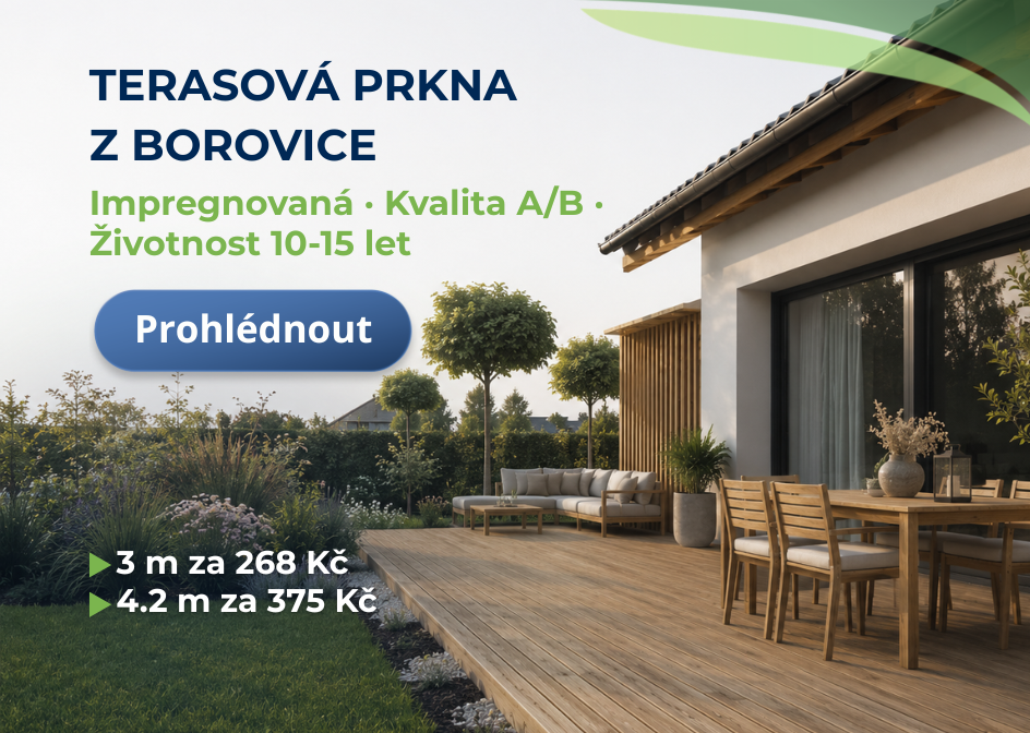 Terasová prkna z borovice