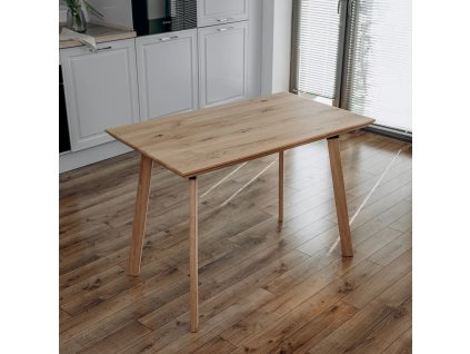 Dubový jídelní stůl 20x650x1100 mm | S nohy, ošetřený olejem Saicos | Obdélníkový