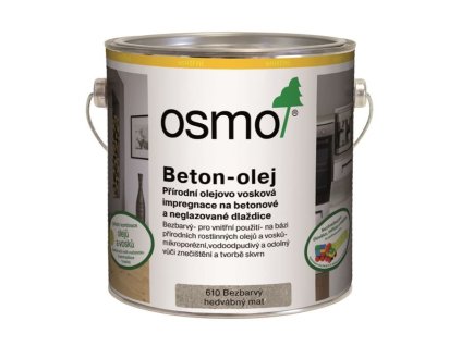 Olej na beton a kámen Osmo 610 Bezbarvý | Odpuzuje vodu, víno i kávu | Snižuje prašnost