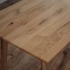 Dubový jídelní stůl 40x650x1100 mm | S nohy, ošetřený olejem Saicos | S ostrými rohy