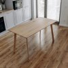 Dubový jídelní stůl 40x700x1400 mm | S nohy, ošetřený olejem Saicos | Obdélníkový