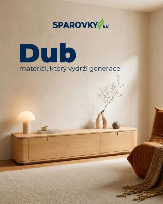 🌳 Dub je dřevo na celý život Tvrdost, odolnost proti opotřebení a ušlechtilá kresba, která krásně stárne — proto po dubu...