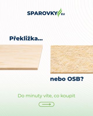 Připravujete projekt a rozhodujete se mezi překližkou a OSB deskou? 🤔 Vypadají podobně, ale každá se hodí na něco jiného....