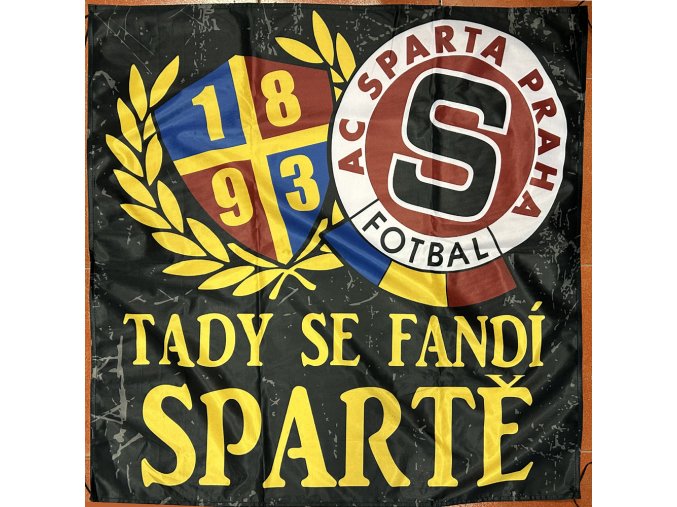 Vlajka - Tady se fandí Spartě! (90*90cm)