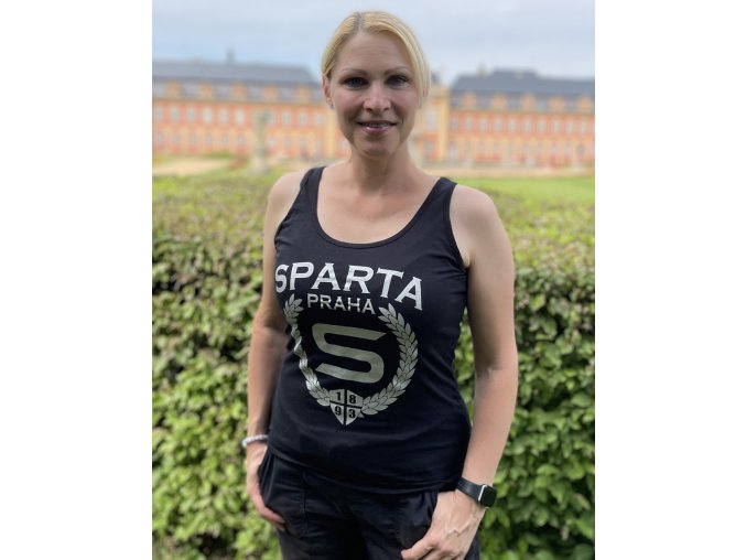 Dámské tílko - Sparťanské "S" - černé