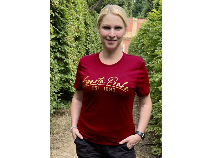 Dámské triko - Sparta Praha est1893 - rudé