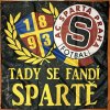 Vlajka - Tady se fandí Spartě! (90*90cm)