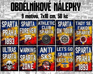 Nová sparťanská kolekce - obdélníkové nálepky! Ve Stylsportu a na eshop zde:https://www.spartani.cz/nalepky/