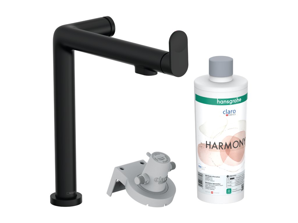 Hansgrohe Aqittura M91 FilterSystem 240, 1jet, startovací sada, matná černá 76802670