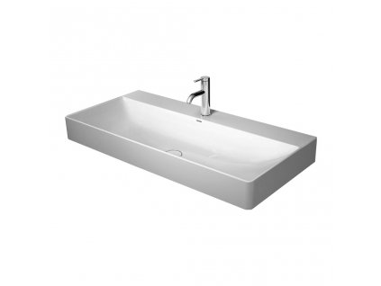 Duravit DuraSquare- Umyvadlo, broušené na desku, 100x47 cm, bílá 2353100071